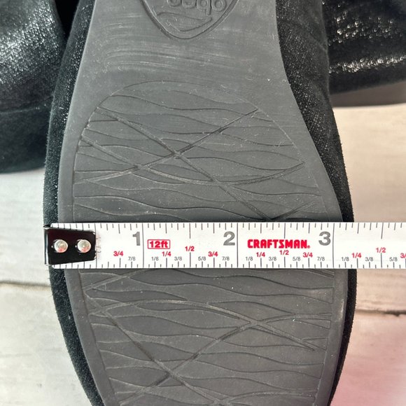 Abeo Jean 11 Loafers Womens 7M Metallic Black Leather Neutral Orthotic Insoles - Picture 8 of 10